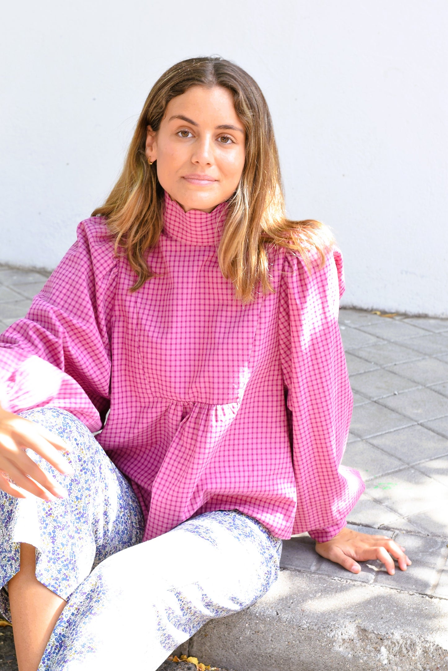 BLUSA MENCÍA - VICHY ROSA - PREORDER 9 OCTUBRE
