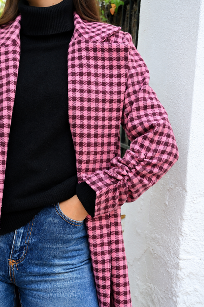 CHAQUETA NONA - VICHY ROSA