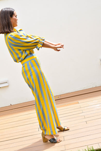 PANTALONES SOL - AMARILLO Y GRIS - PREORDER 16 MAYO