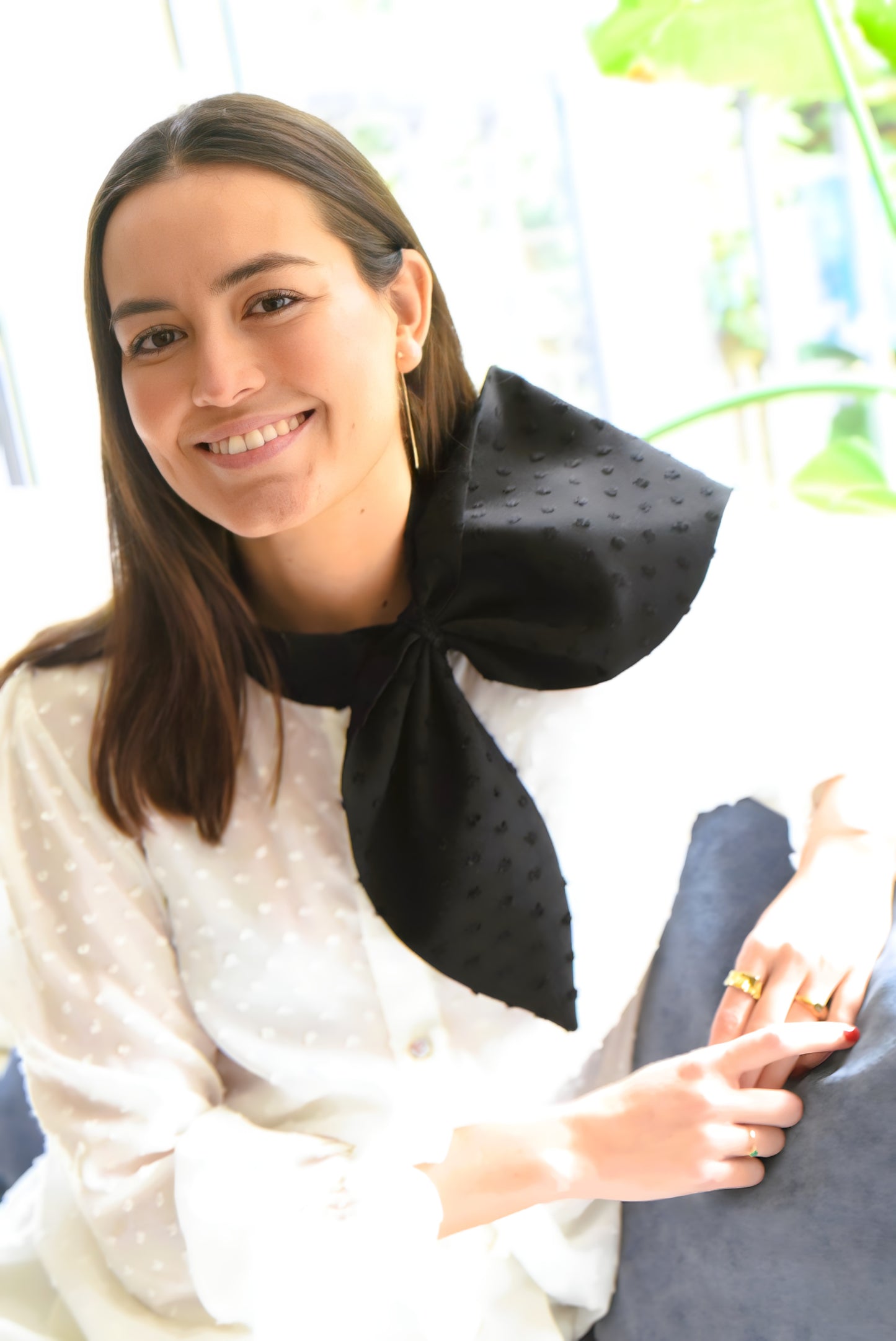 BLUSA RAFAELA - BLANCA Y NEGRA