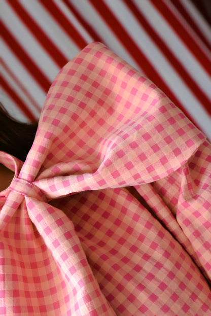 BLUSA RAFAELA - VICHY ROSA -