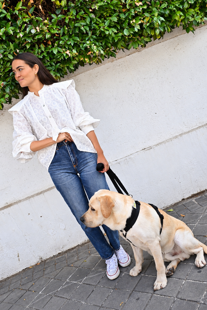BLUSA MATILDE -  BORDADA BLANCA