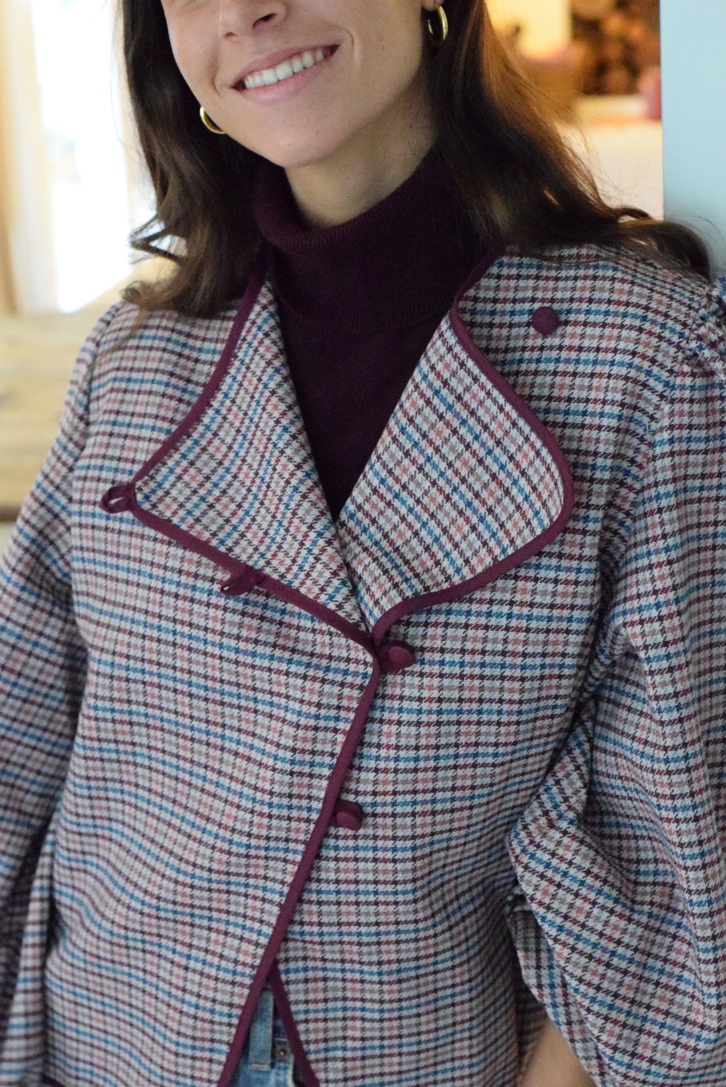 CHAQUETA SIMONA - GRANATE -