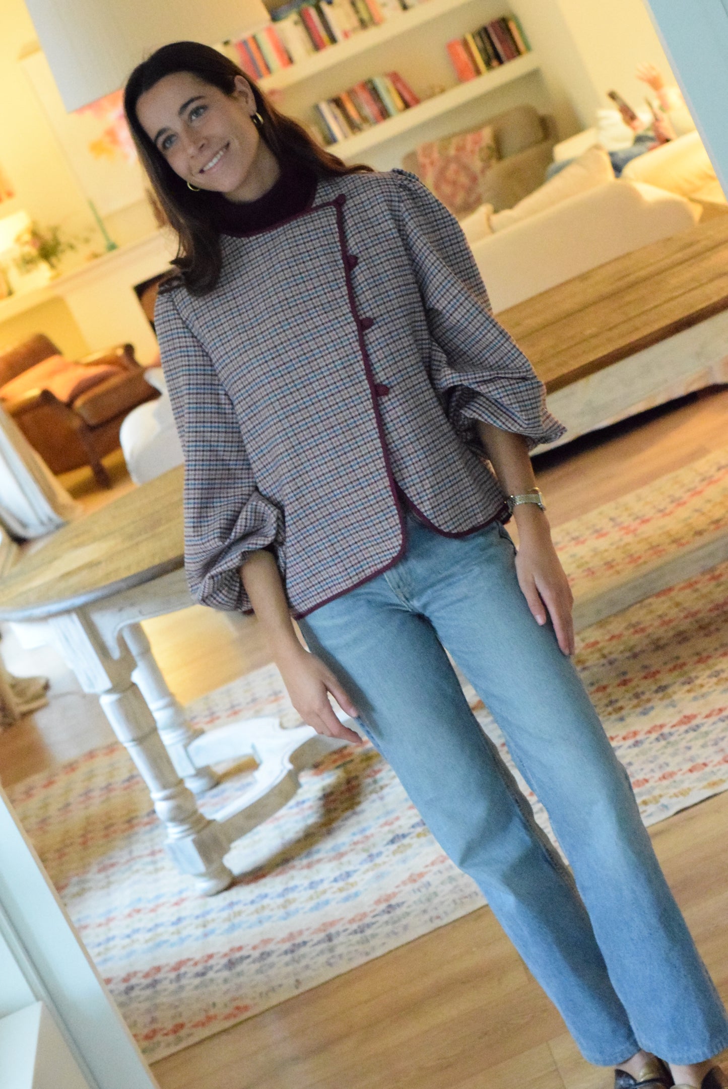 CHAQUETA SIMONA - GRANATE -