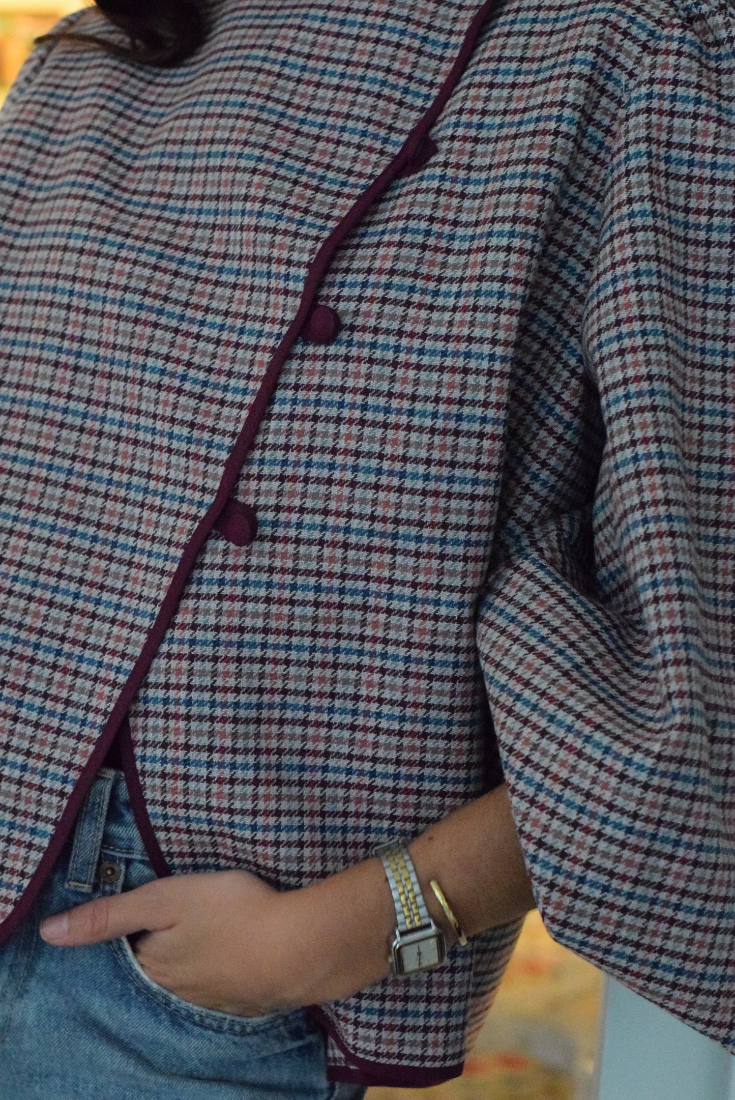 CHAQUETA SIMONA - GRANATE -