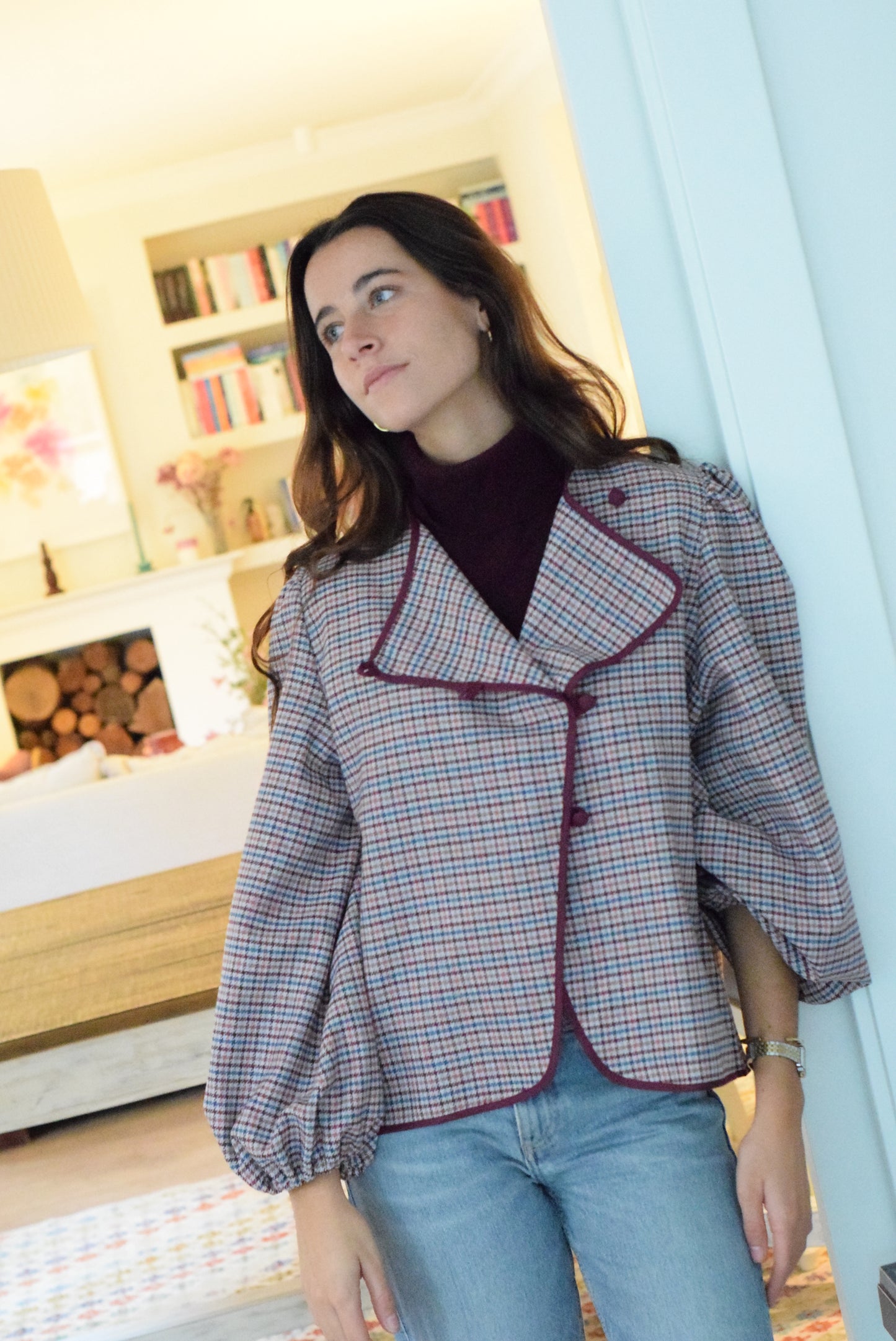 CHAQUETA SIMONA - GRANATE -