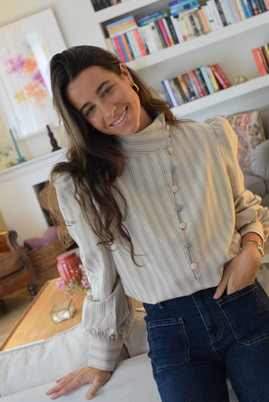 BLUSA VICTORIA - RAYAS COLORES