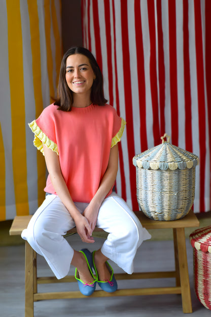 TOP PUNTO INÉS - ROSA