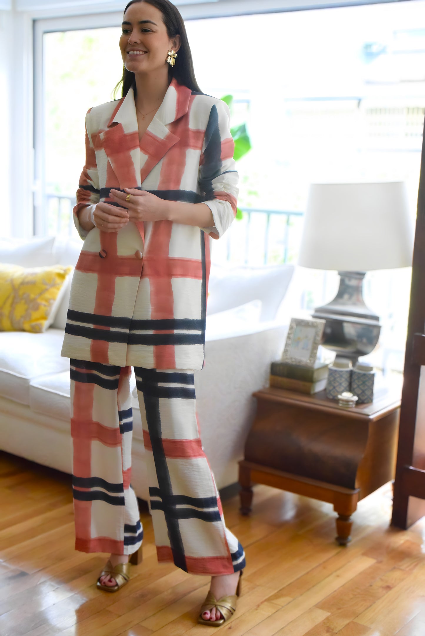 NONA JACKET - LARGE CHECK