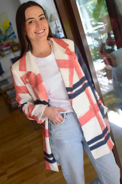 NONA JACKET - LARGE CHECK