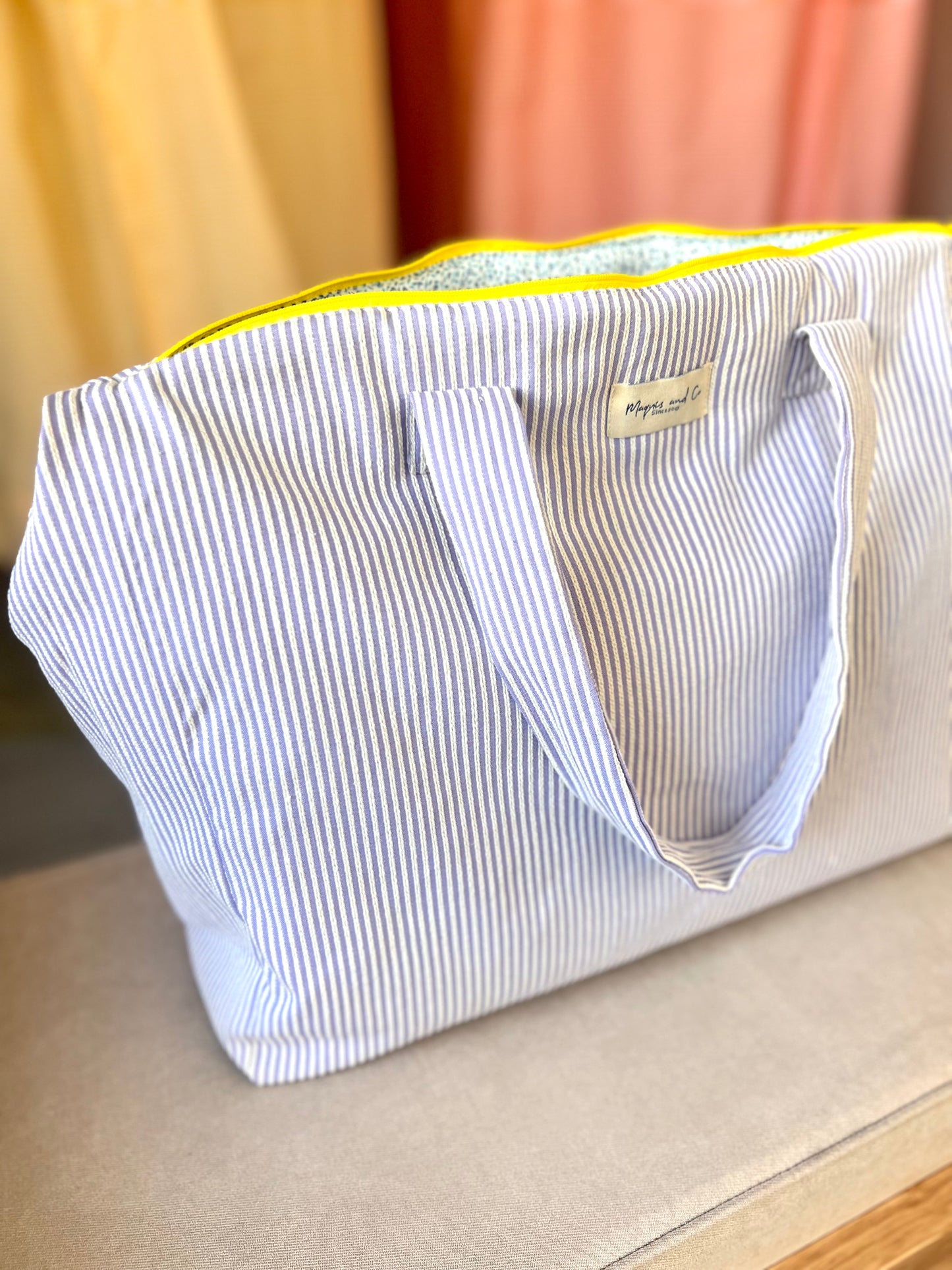 CAROLA BAG - PURPLE STRIPES -