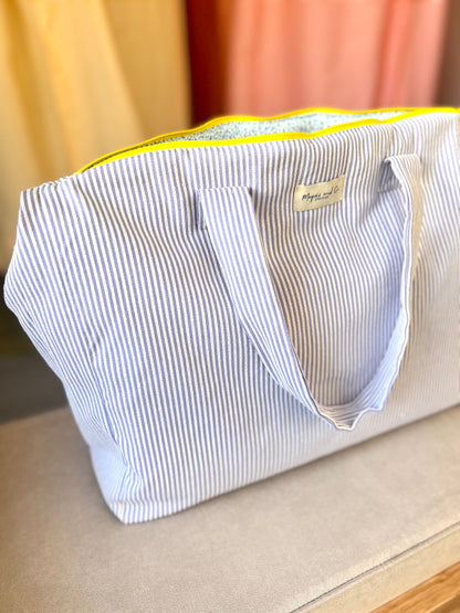 CAROLA BAG - PURPLE STRIPES -