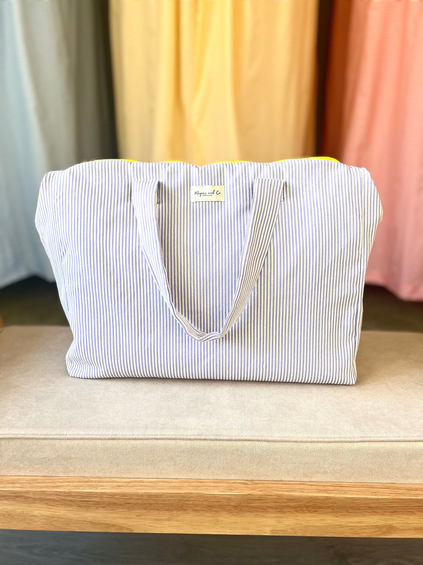 CAROLA BAG - PURPLE STRIPES -