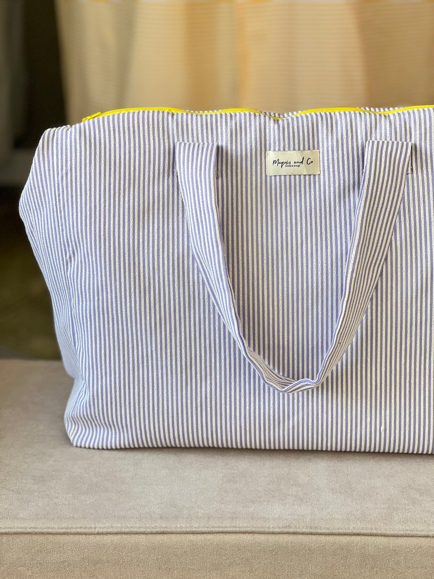 CAROLA BAG - PURPLE STRIPES -