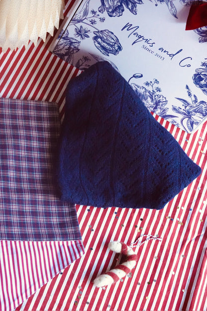 BANDANA CON BOLSA PERSONALIZABLE -MARINO