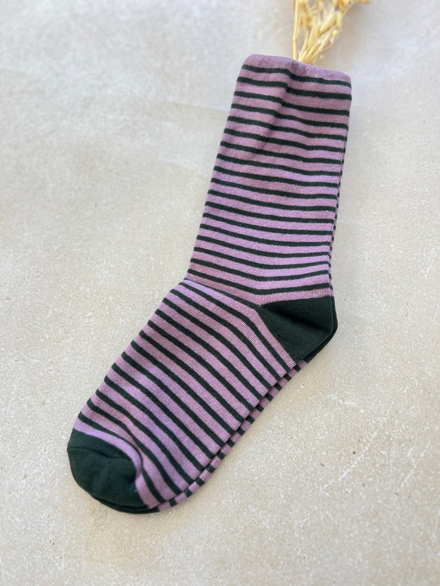CALCETINES RAYAS - MORADOS