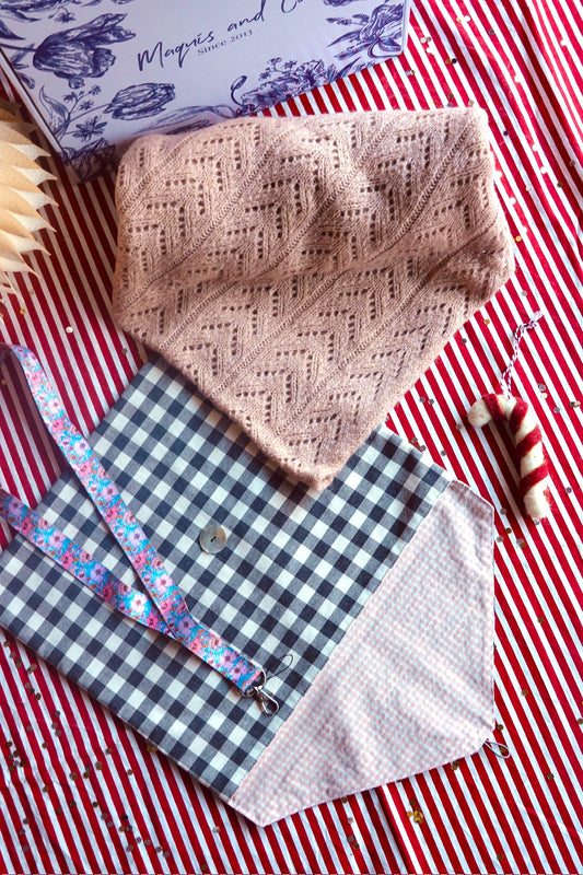 BANDANA CON BOLSA PERSONALIZABLE - ROSA