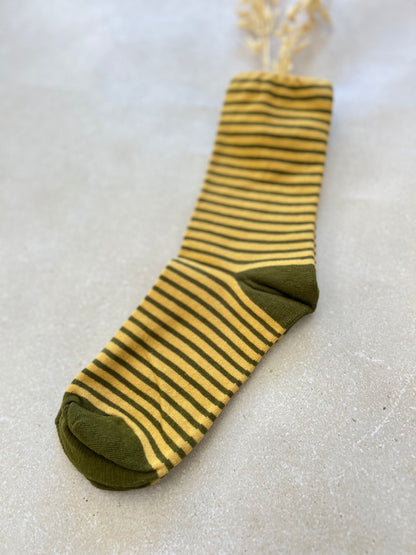 FLOWER SOCKS - AUBERGINES