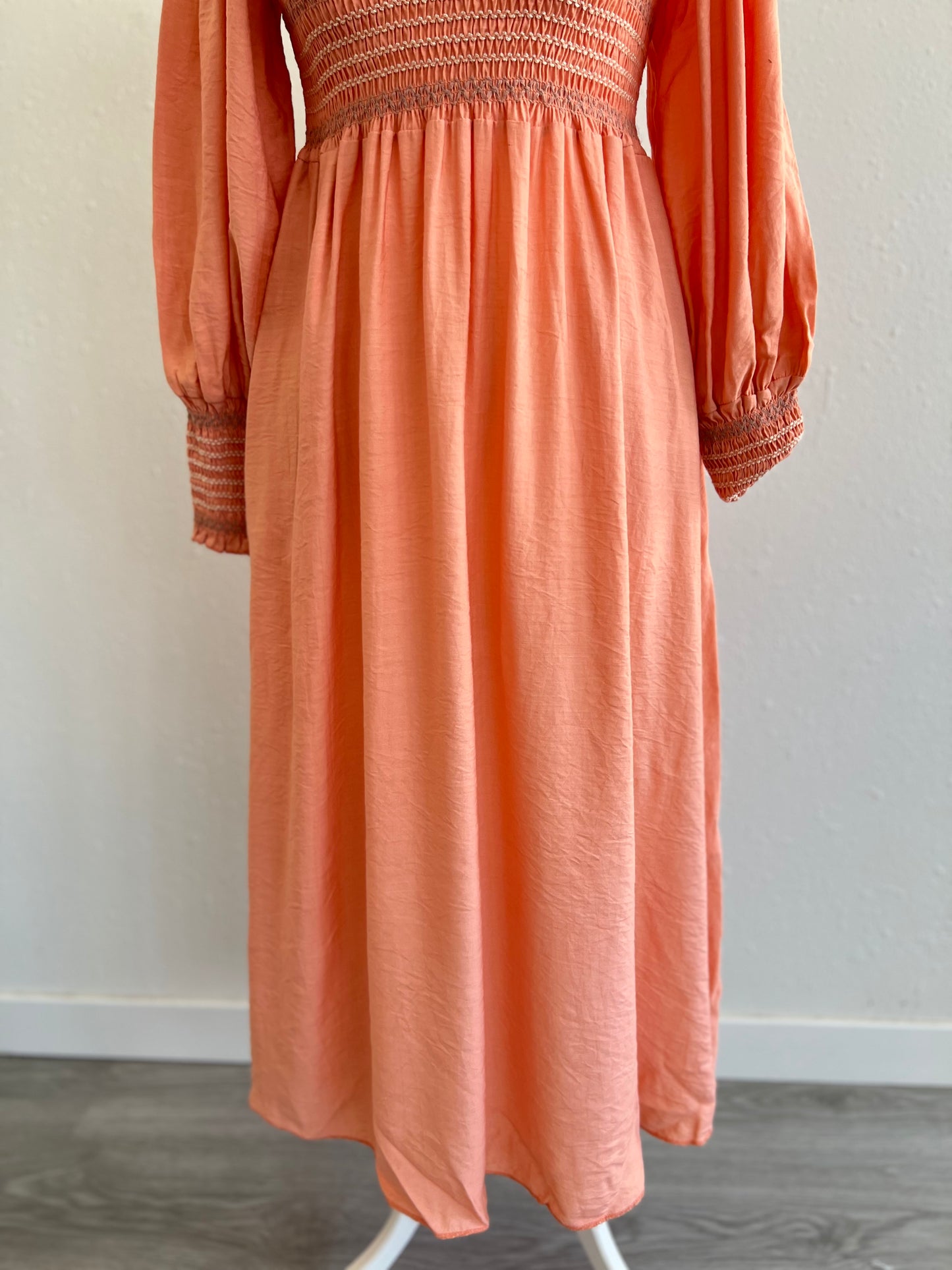 VESTIDO CASILDA - SALMÓN