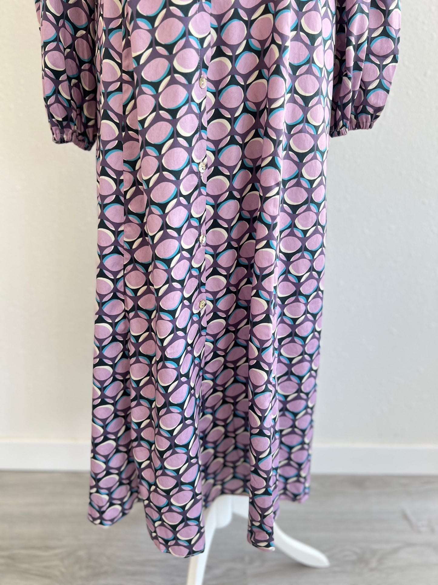 VESTIDO JIMENA - CIRCULOS MORADOS