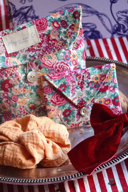 SET BOLSITA CON ACCESORIOS - LIBERTY FRAMBUESA