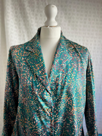 BLUSA BELÉN MOTAS VERDE