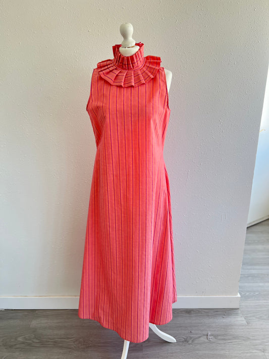 VESTIDO TELMA - RAYAS ROSA