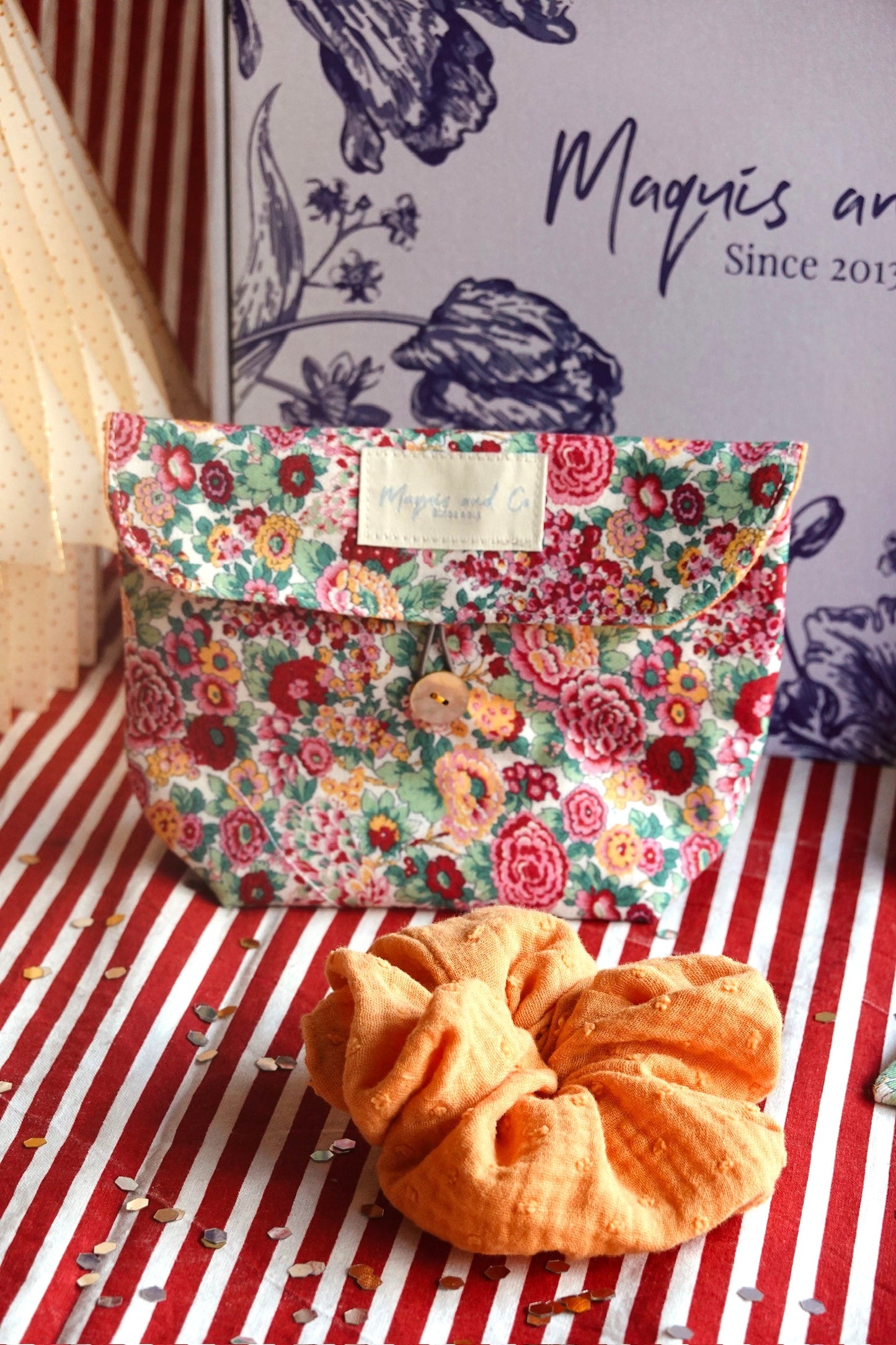 SET BOLSITA CON ACCESORIOS - LIBERTY FRAMBUESA