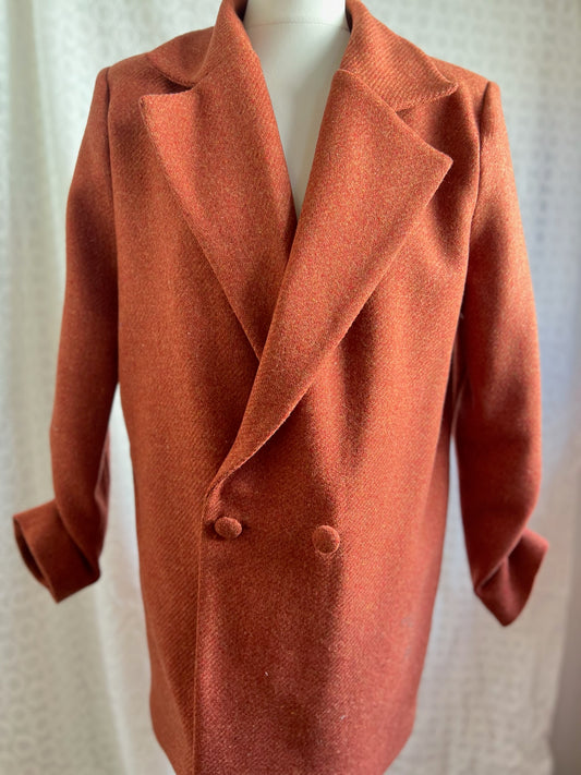 CHAQUETA NONA PAÑO NARANJA