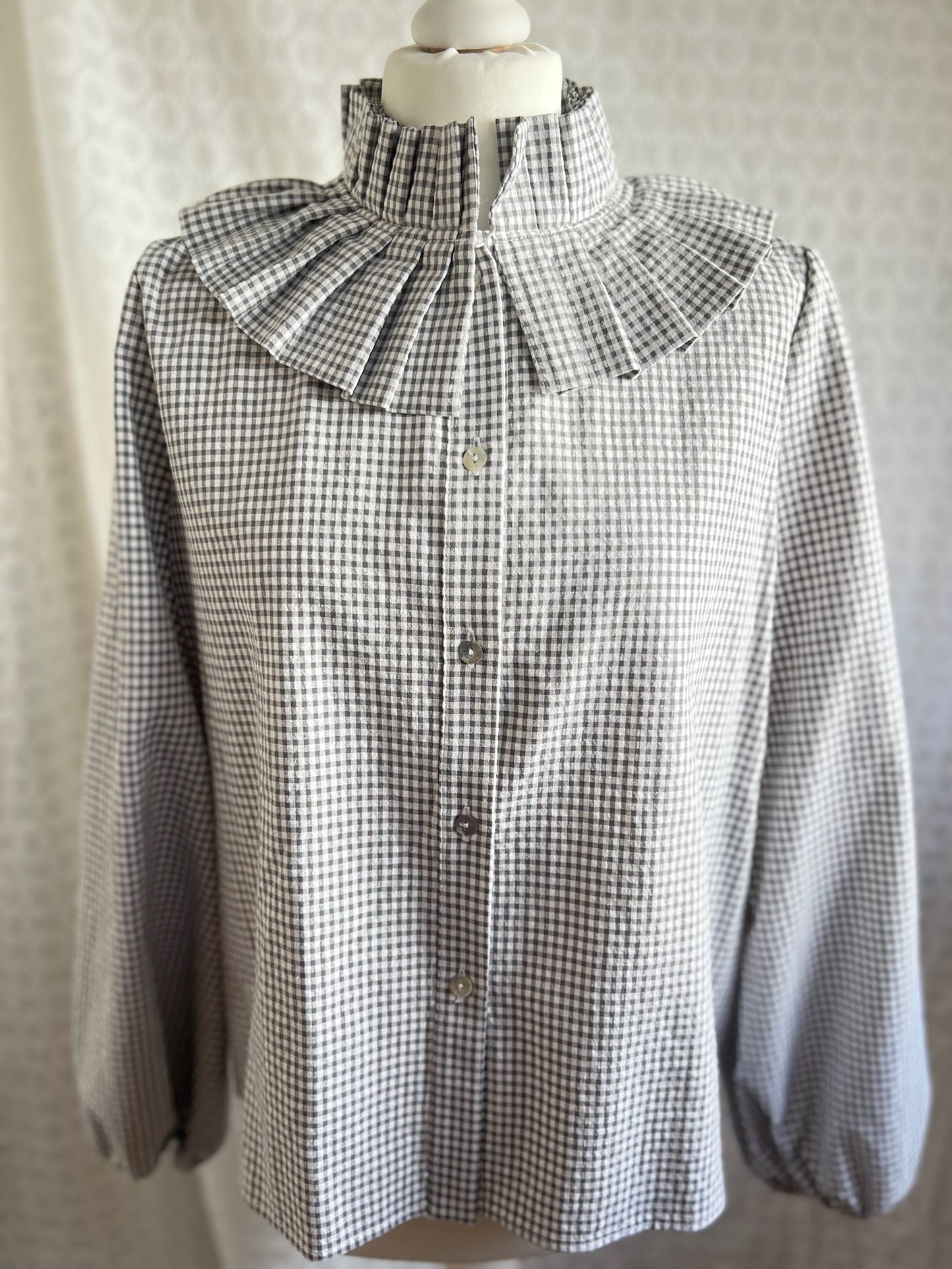 BLUSA TELMA VICHY GRIS
