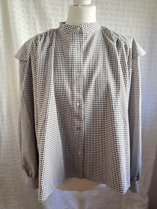 BLUSA MATILDE VICHY GRIS