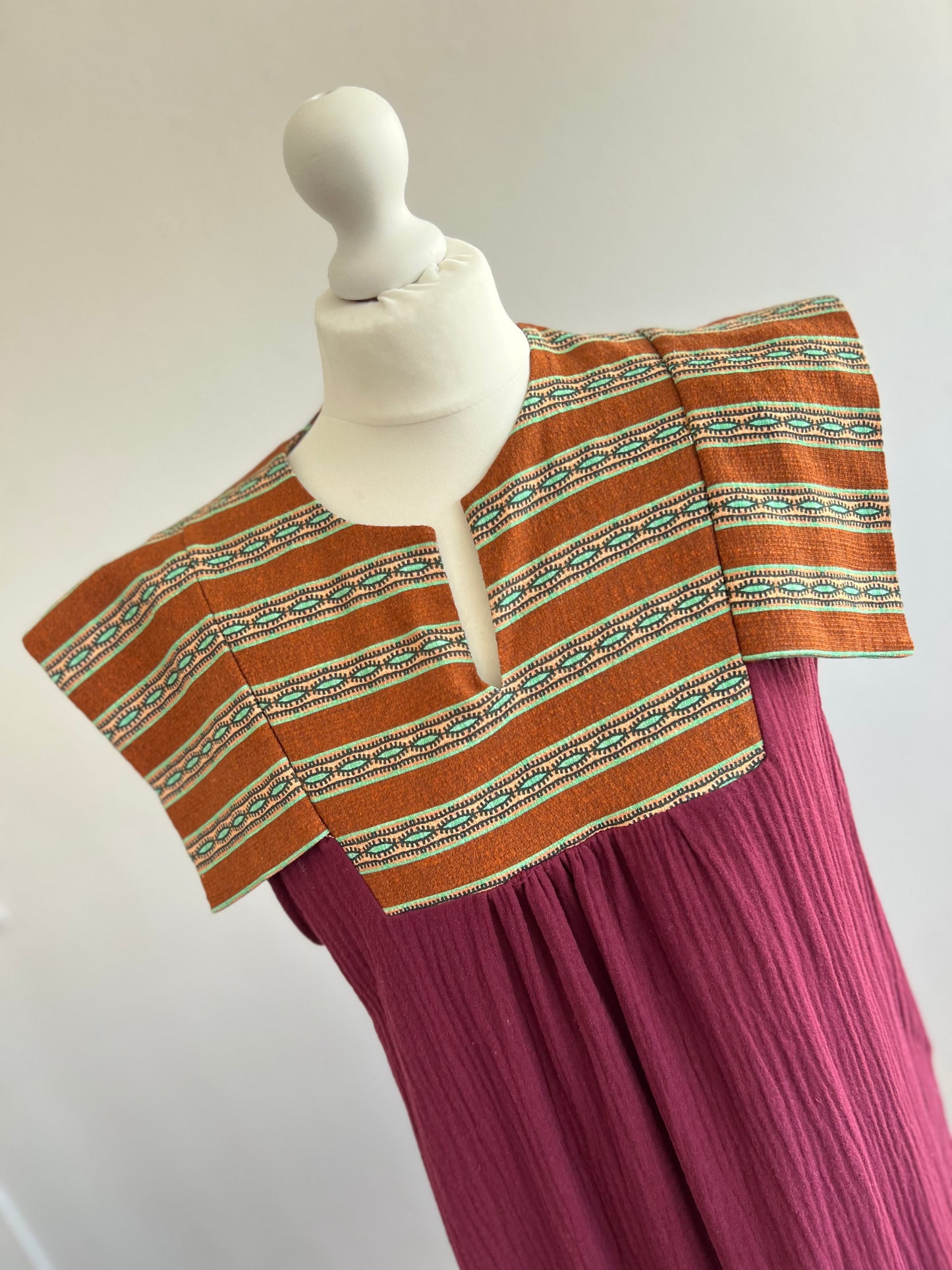 VESTIDO CATALINA - GRANATE