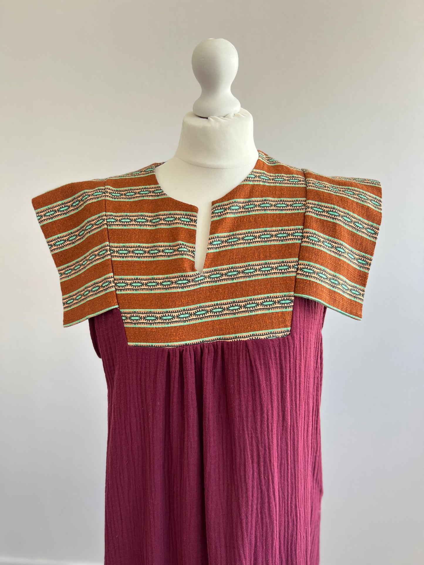 VESTIDO CATALINA - GRANATE
