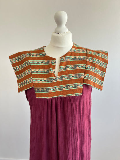 VESTIDO CATALINA - GRANATE