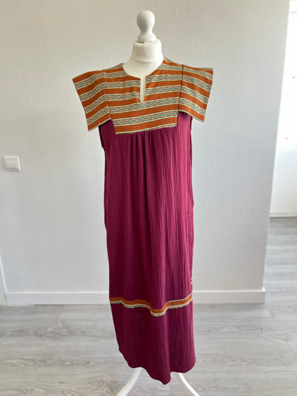 VESTIDO CATALINA - GRANATE