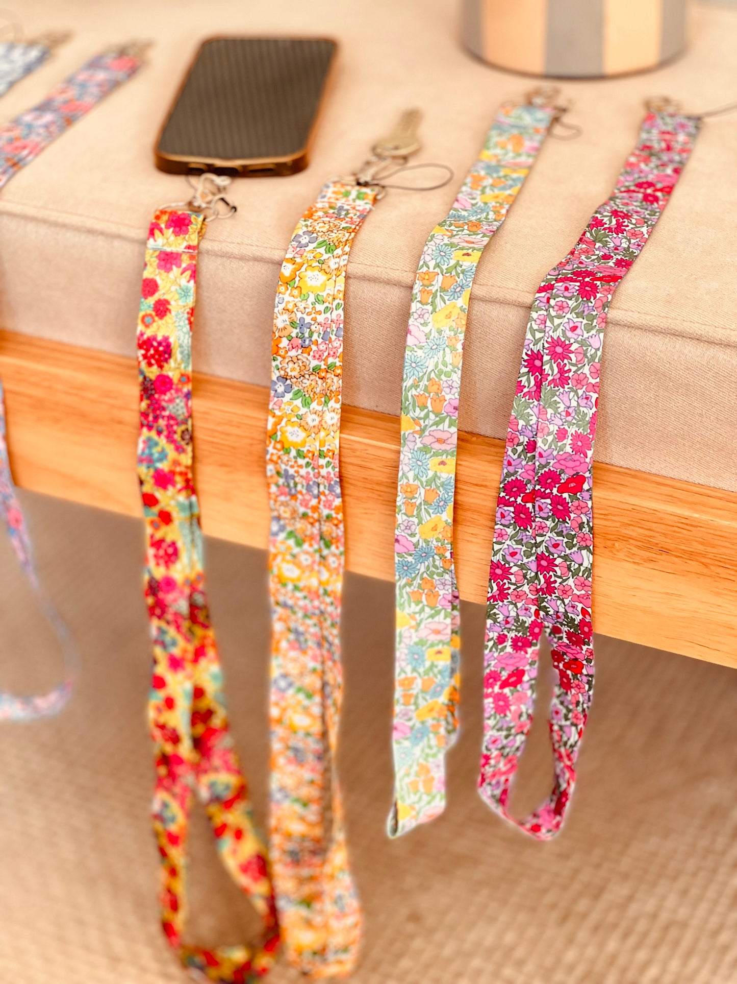 Mobile Phone Hanger Tape - Flowers