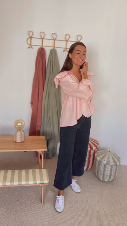 CAMISA MÁXIMA - CUADROS ROSA -