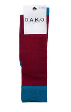 Cargar imagen en el visor de la galería, CALCETINES CANALE GRANATE/AZUL
