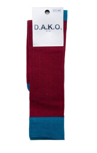 CALCETINES CANALE GRANATE/AZUL