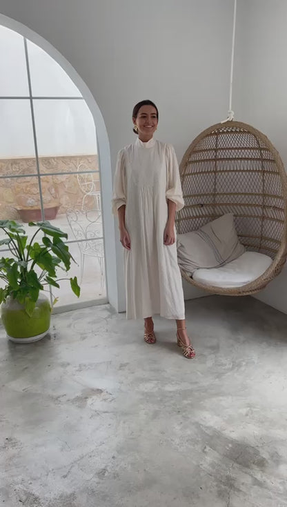 MENCÍA DRESS - FLOWER FAN -