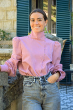Load image into Gallery viewer, VICTORIA BLOUSE - VICHY GARNET -

