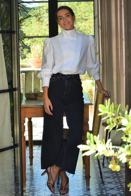 BLUSA VICTORIA - BLANCA  - PREORDER 9 DICIEMBRE