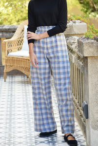 PANTALONES LUCÍA - CUADROS AZULES