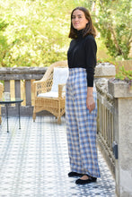 Load image into Gallery viewer, LUCIA PANTS - BLUE CHECKS
