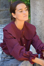 Load image into Gallery viewer, VALENTINA BLOUSE - RED CHECKS -
