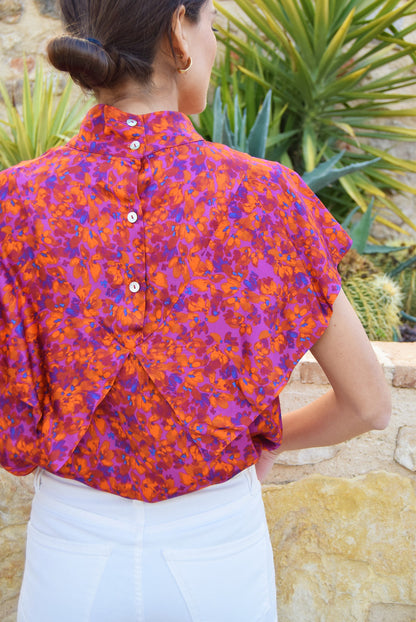 FLAVIA BLOUSE - GREEN VICHY