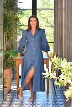 Load image into Gallery viewer, JIMENA DRESS - BLUE SQUARE

