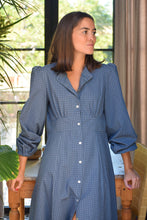 Load image into Gallery viewer, JIMENA DRESS - BLUE SQUARE
