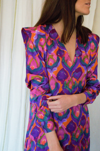 MENCÍA DRESS - FLOWER FAN -