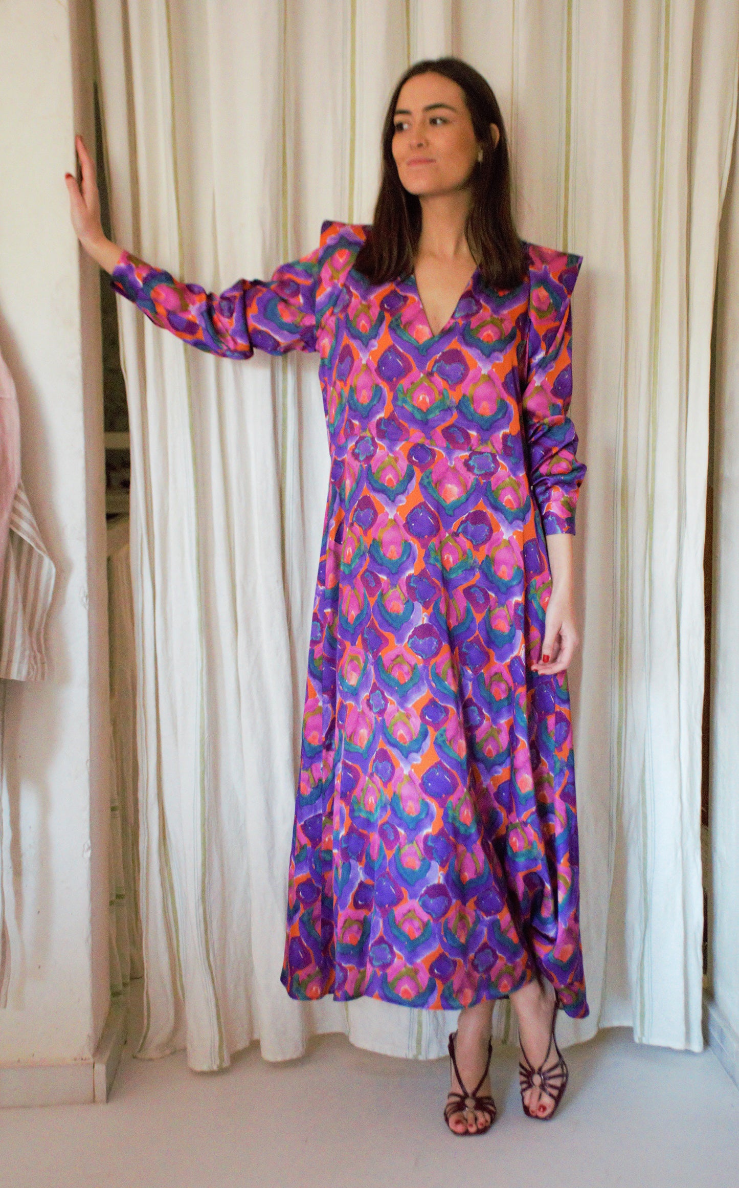 MENCÍA DRESS - FLOWER FAN -